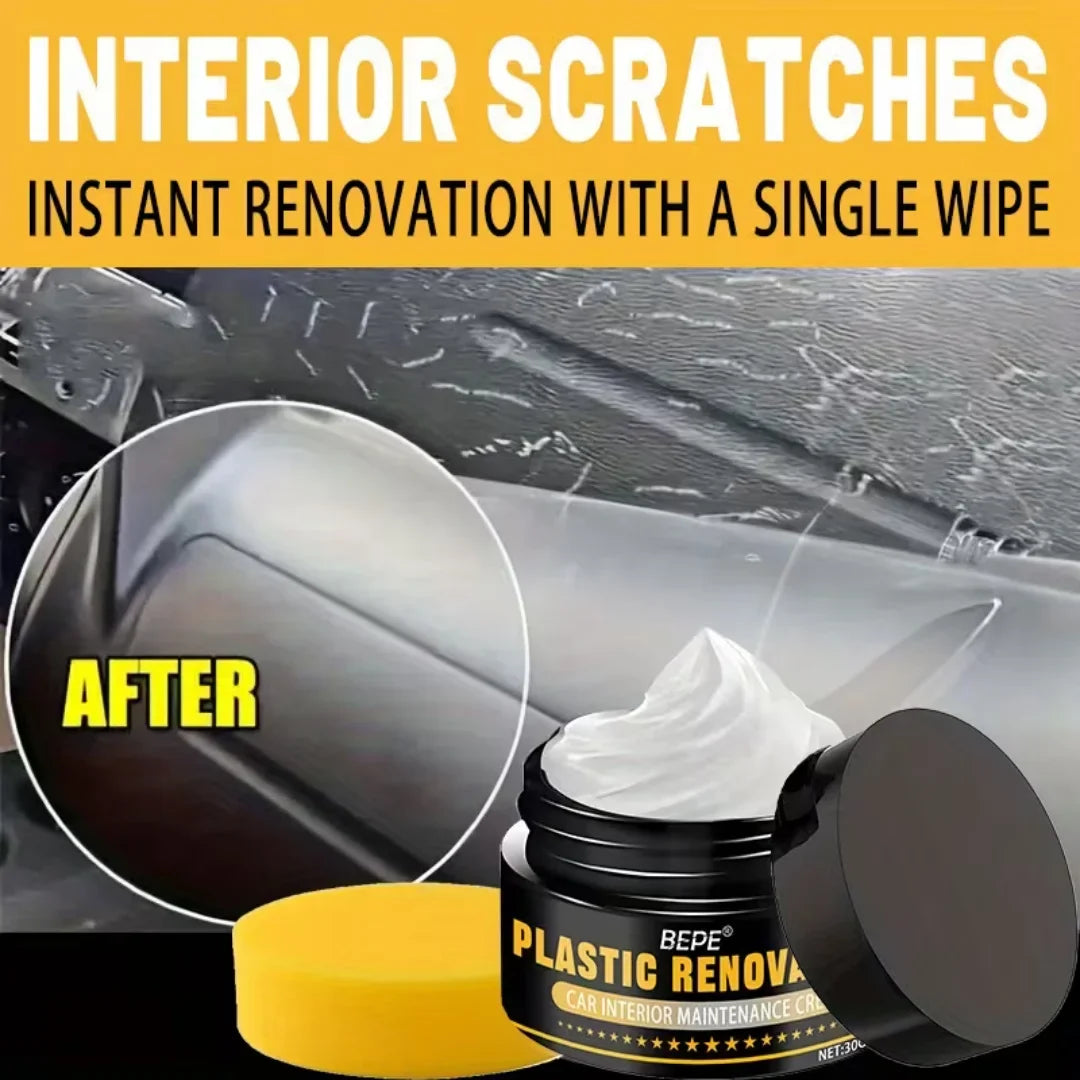 Plastic & Leather Renovation Cream – Car Interior Restorer