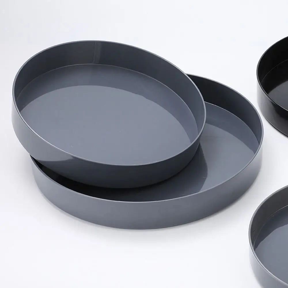 Large Round Japanese Plastic Flower Arrangement Tray