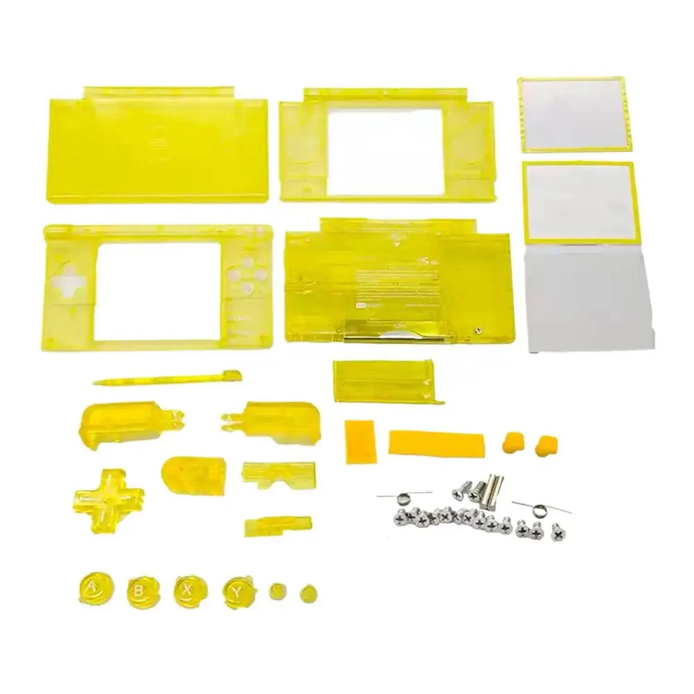 Case DIY Kit for Nintendo DS Lite Transparent Replacement Full Housing Shell, DIY Repair Shell Replacement Kit for NDSL, 1Set Peaceful Pleasures Health and Wellness Yellow