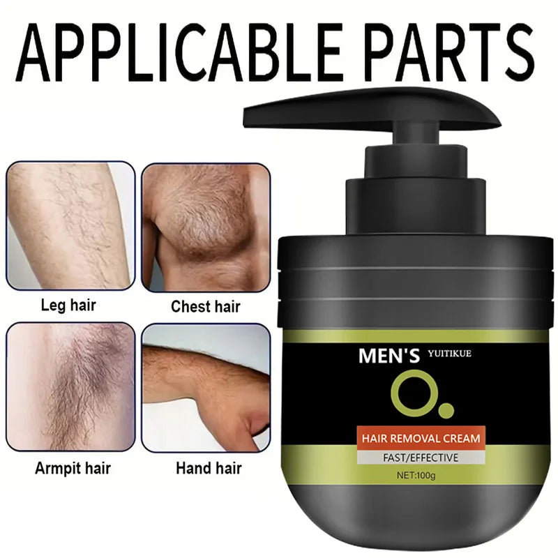 Men's Hair Removal Cream 100g – Gentle, No Irritation Hair Removal Cream Peaceful Pleasures Health and Wellness