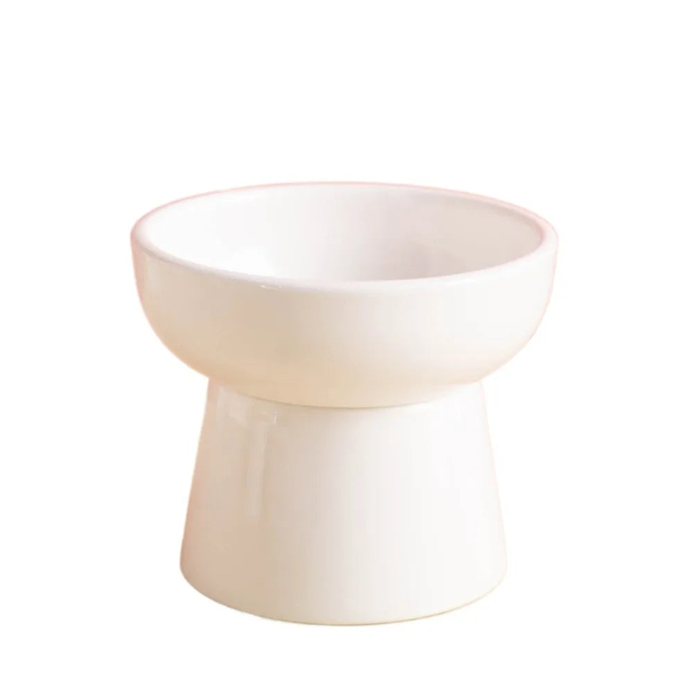 Elevated Ceramic Cat Bowl | Raised Pet Feeder 300ml