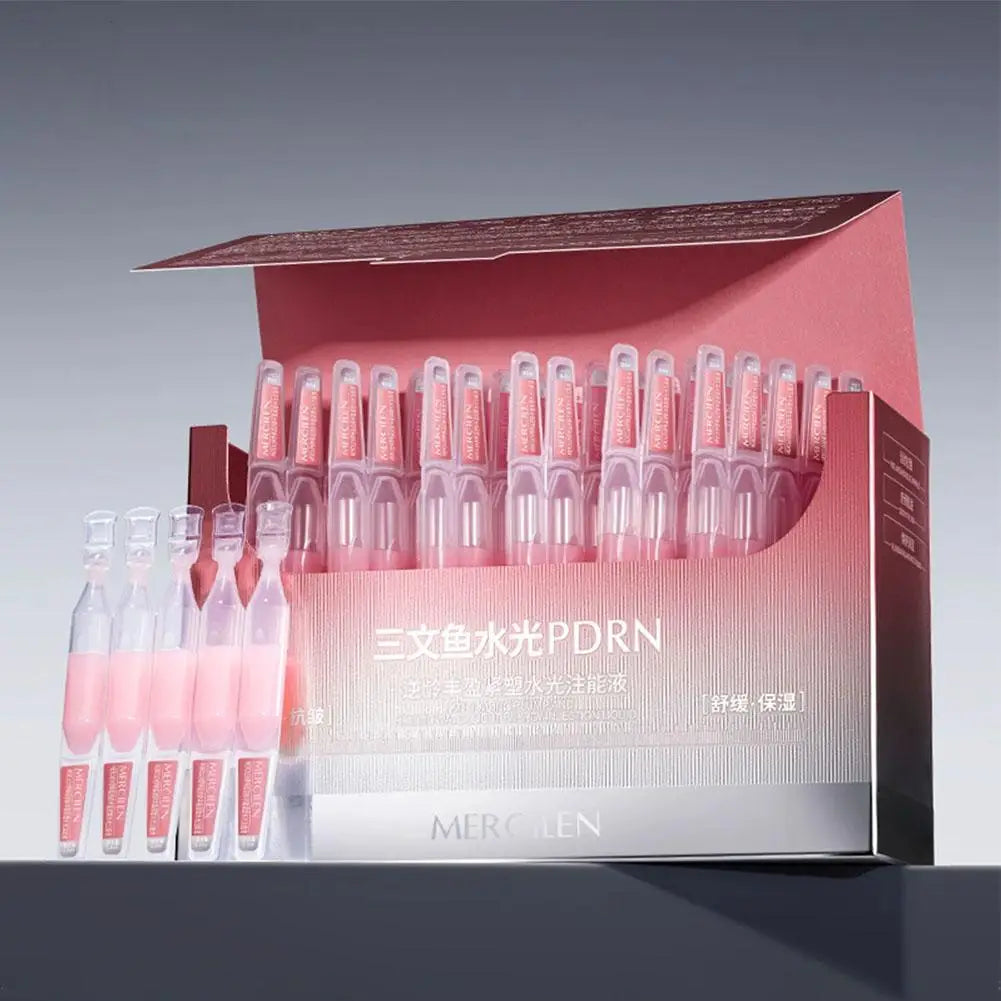 30pcs PDRN Firming Water Light Energy Injection essence Smoothing Skin Oil Control Pore Refining Skin Rejuvenation Essence Peaceful Pleasures Health and Wellness