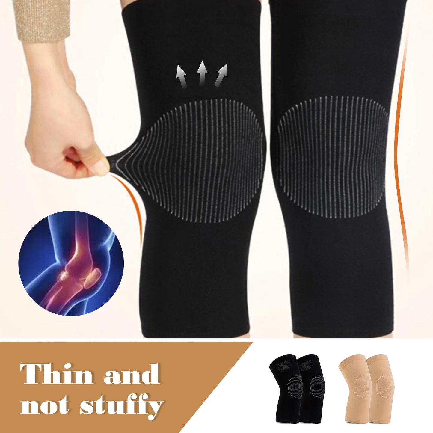 Sports Knee Protector Pads Ultra-thin and Seamless for Air-conditioned Rooms for Keeping Warmth Use for Avoid Injuring Use Peaceful Pleasures Health and Wellness