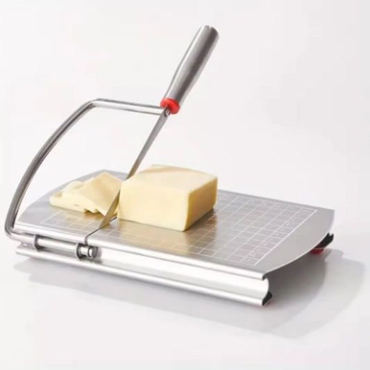 1Pc Cheese Slicer, Stainless Steel Cheese Cutter With Measurements, Heavy Duty Butter Cutter, Baking Tools, Kitchen Gadgets Peaceful Pleasures Health and Wellness