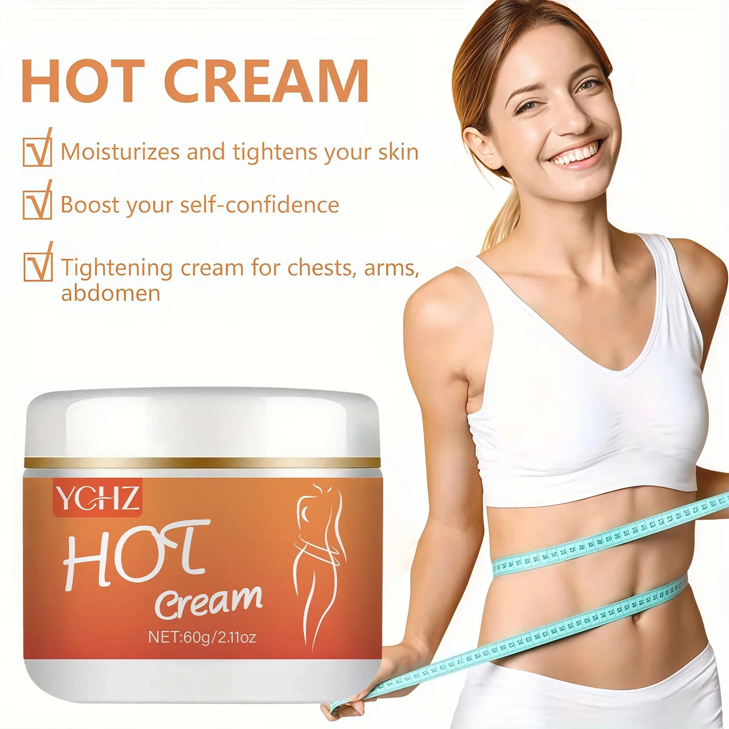 YCHZ Firming Body Cream 60g – Non-Greasy, All Skin Types