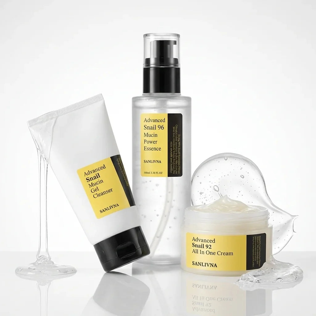 SANENDI Snail Mucin 96% Facial Essence & Cleanser | Moisturizing