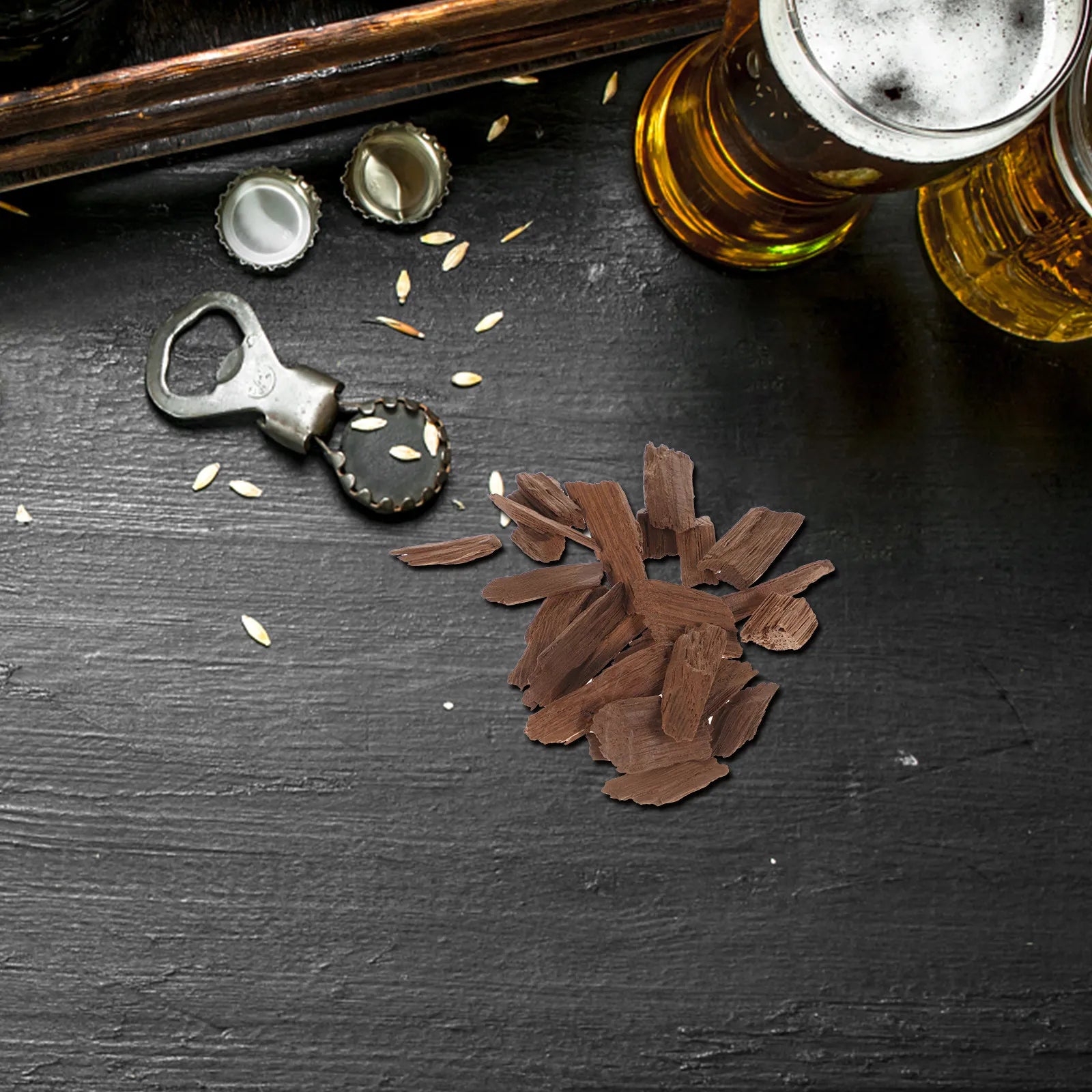 Natural Oak Chip Toasted Wine Brewing Supply Perfect for Red Wine Homemade Winemaking Enhancing French Oak Chips Peaceful Pleasures Health and Wellness