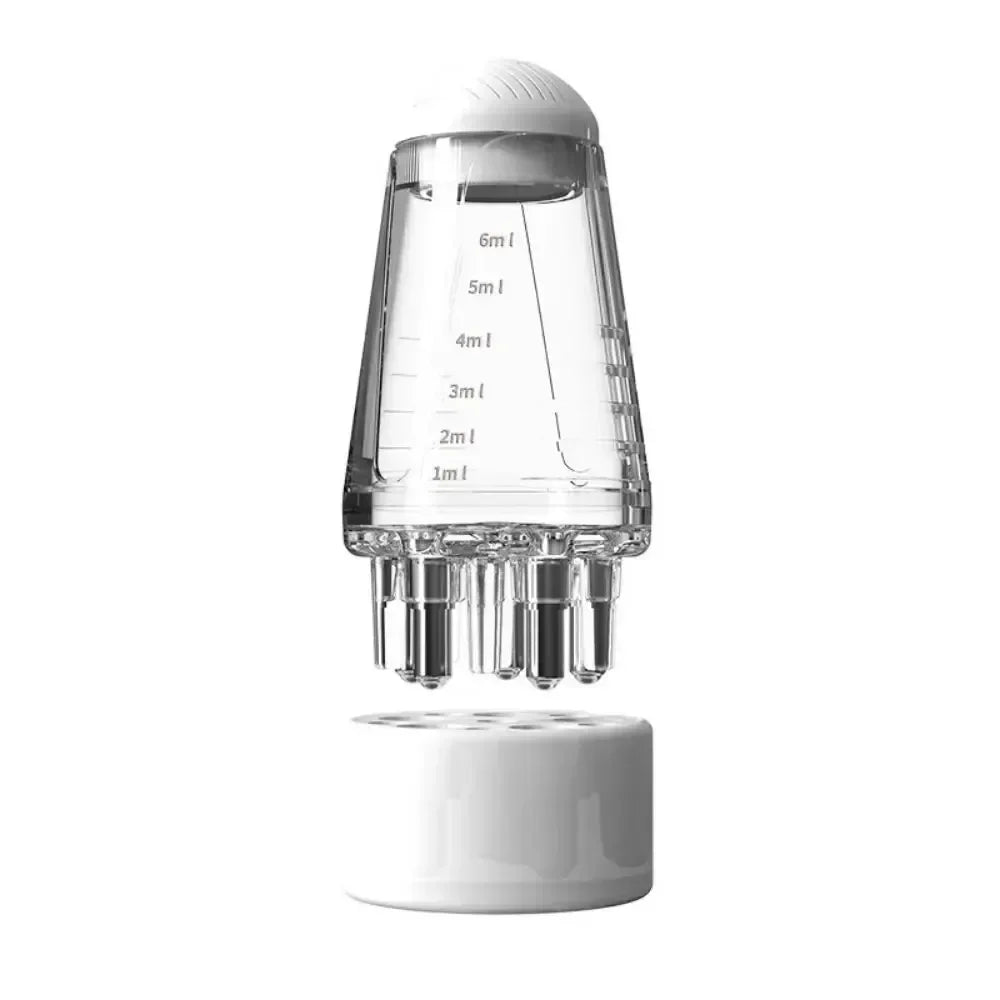 Scalp Oil Applicator Comb | Hexagon Roller Ball Massage Tool