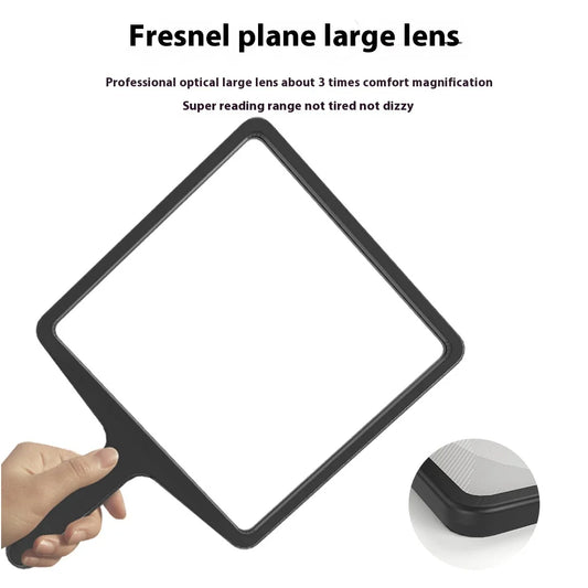 Ultra Clear Handheld Magnifying Glass, Ultra Clear Large Screen, Amplifier for Reading Books and Newspapers for The Elderly Peaceful Pleasures Health and Wellness 140mm
