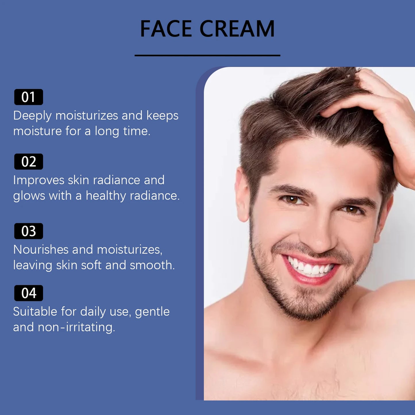 Men's Face Moisturizer with Collagen & Aloe | Daily Cream