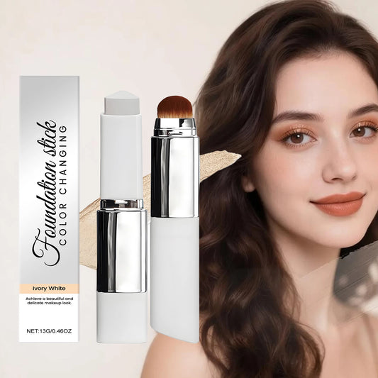 2-In-1 Color-Changing Foundation Lightening Coverage Concealer Matter Brightening Moisturizing For Skin Care Clear Natural 13g Peaceful Pleasures Health and Wellness