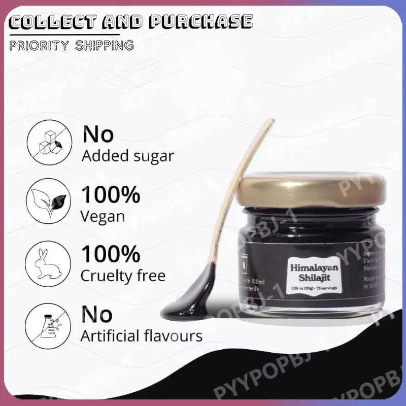 Himalayan Shilajit Resin | Fulvic Acid, 85+ Minerals, 75 Servings