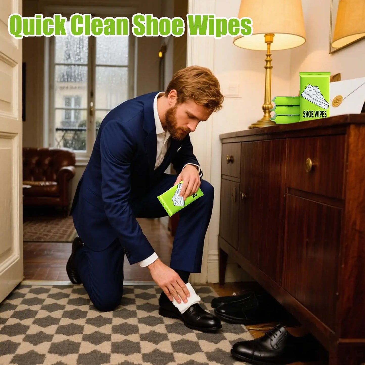 Portable Shoe Cleaner Wipes – Sneaker & Leather Cleaning (18pk)