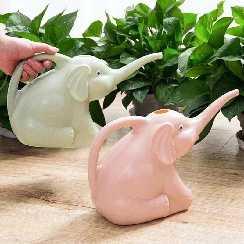 Cute Plastic Elephant Shape Watering Pot Can Plant Outdoor Irrigation