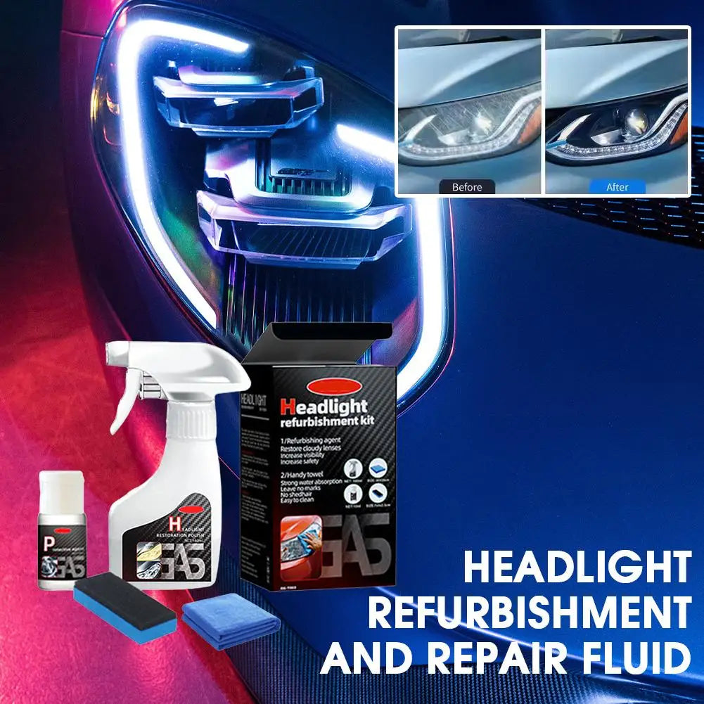 Headlight Restoration Kit - Car lights Polisher & Repair Kit with Polishing Paste - Refurbishes Yellowed Headlights Peaceful Pleasures Health and Wellness