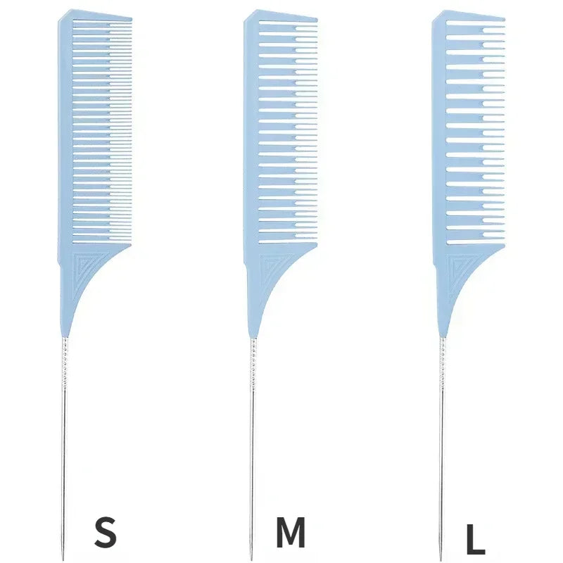 Hair Styling Combs, Tailed Comb Set, Coloring Dyeing Comb, Salon Tool, Sectioning Highlighting Weaving Cutting Comb, 3pcs Peaceful Pleasures Health and Wellness B