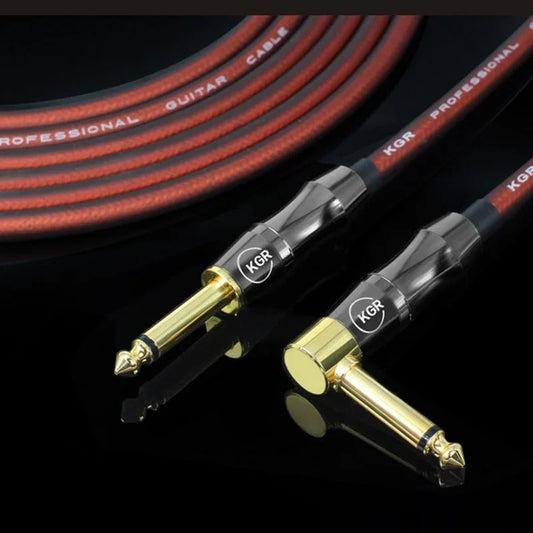 KGR 20AWG Electric Guitar Bass Audio Cable Connector Straight Right Peaceful Pleasures Health and Wellness