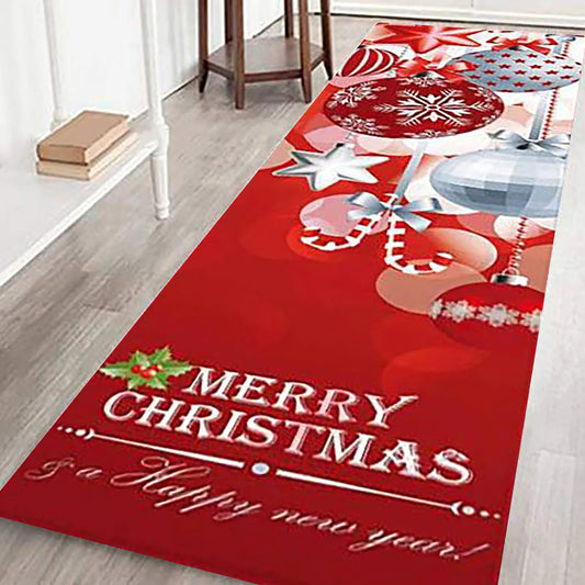 Merry Christmas Doormat & Area Rug | Festive Holiday Floor Mat Christmas Area Rug Peaceful Pleasures Health and Wellness