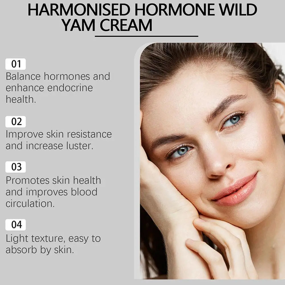Wild Yam Cream – Hormone Balance & Menopause Support Moisturizing Face Cream for Women | Brightening & Firming 50g Peaceful Pleasures Health and Wellness