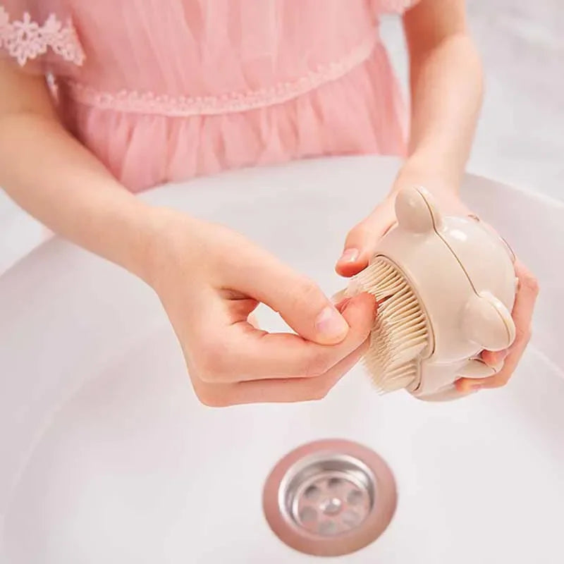 Kids Animal Nail & Hand Scrub Brush | Soft Bristle Cleaner Kids Nail Scrub Brush Peaceful Pleasures Health and Wellness