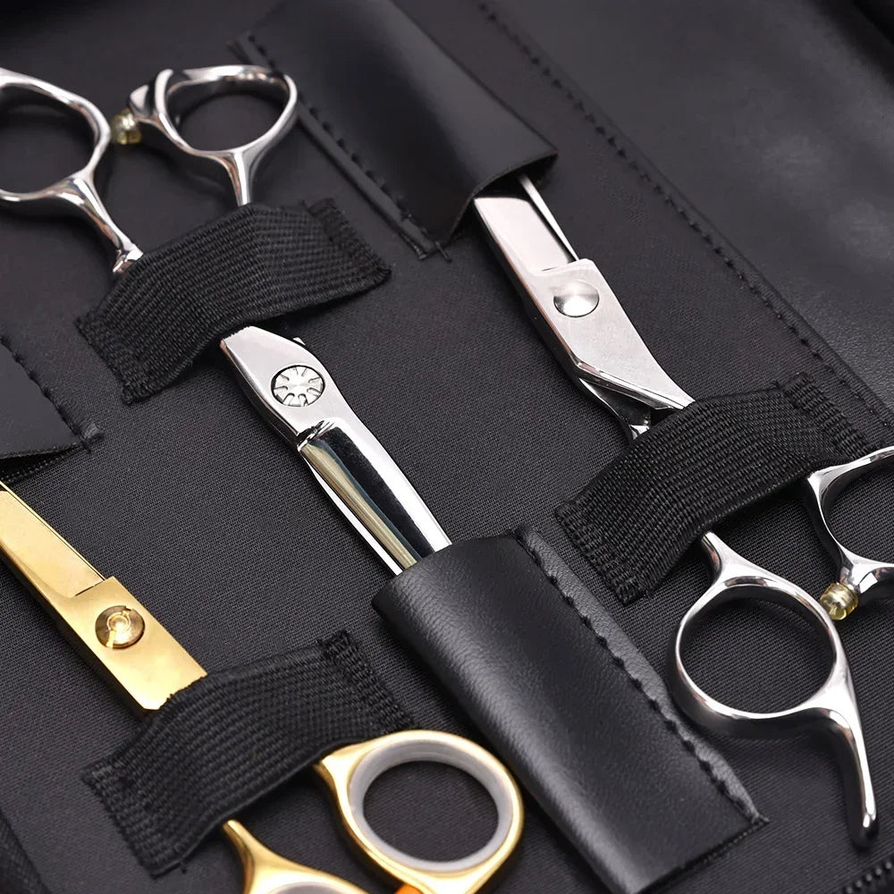 Professinal Scissors Bag Barber Hair Salon Scissor Case PU Leather Haircut Storage Hairdresser Styling Tools Accessories Peaceful Pleasures Health and Wellness
