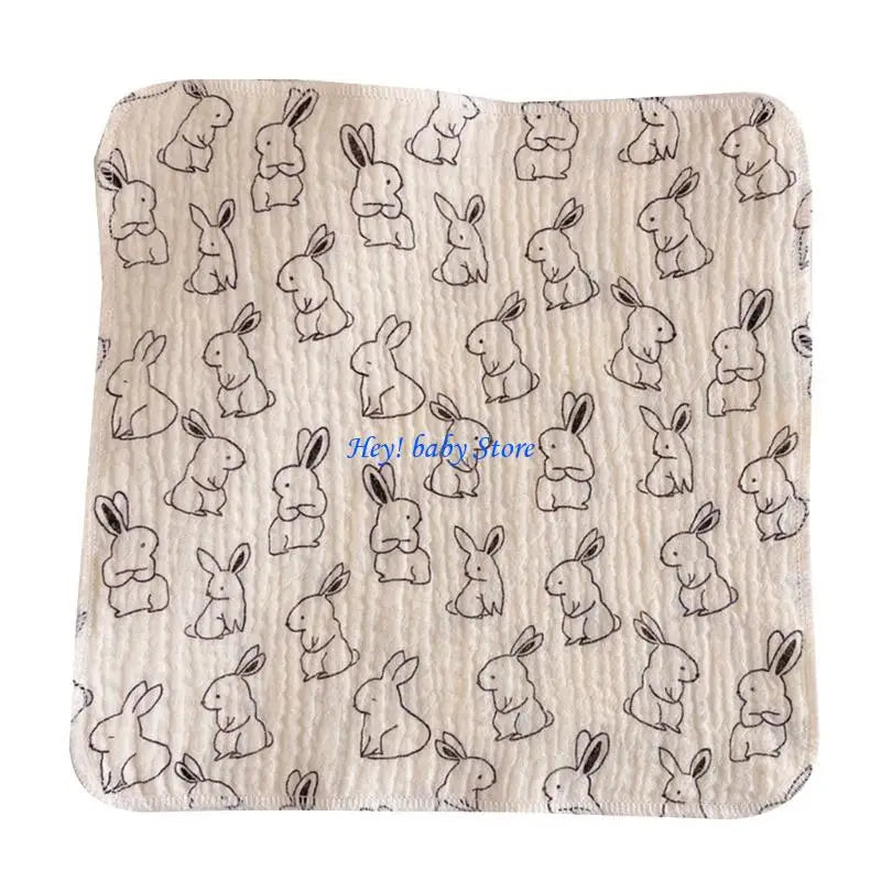 4-Layer Muslin Baby Burp Cloths | Soft Newborn Washcloths
