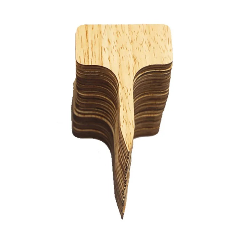 T-Type Wooden Plant Labels | Eco Garden Markers 5–30 Pack