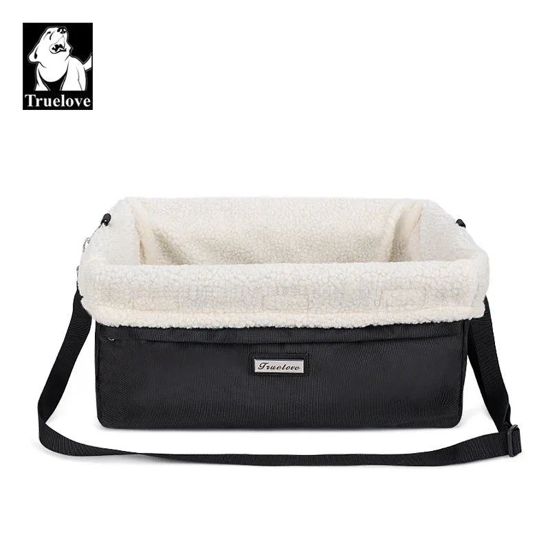 Truelove Dog Car Seat Bed Foldable Washable Pet Booster Seat for Small Dogs Cats Travel Carrier for Small Dogs Cats TLX7971 Peaceful Pleasures Health and Wellness Black Universal Fit Design China Mainland