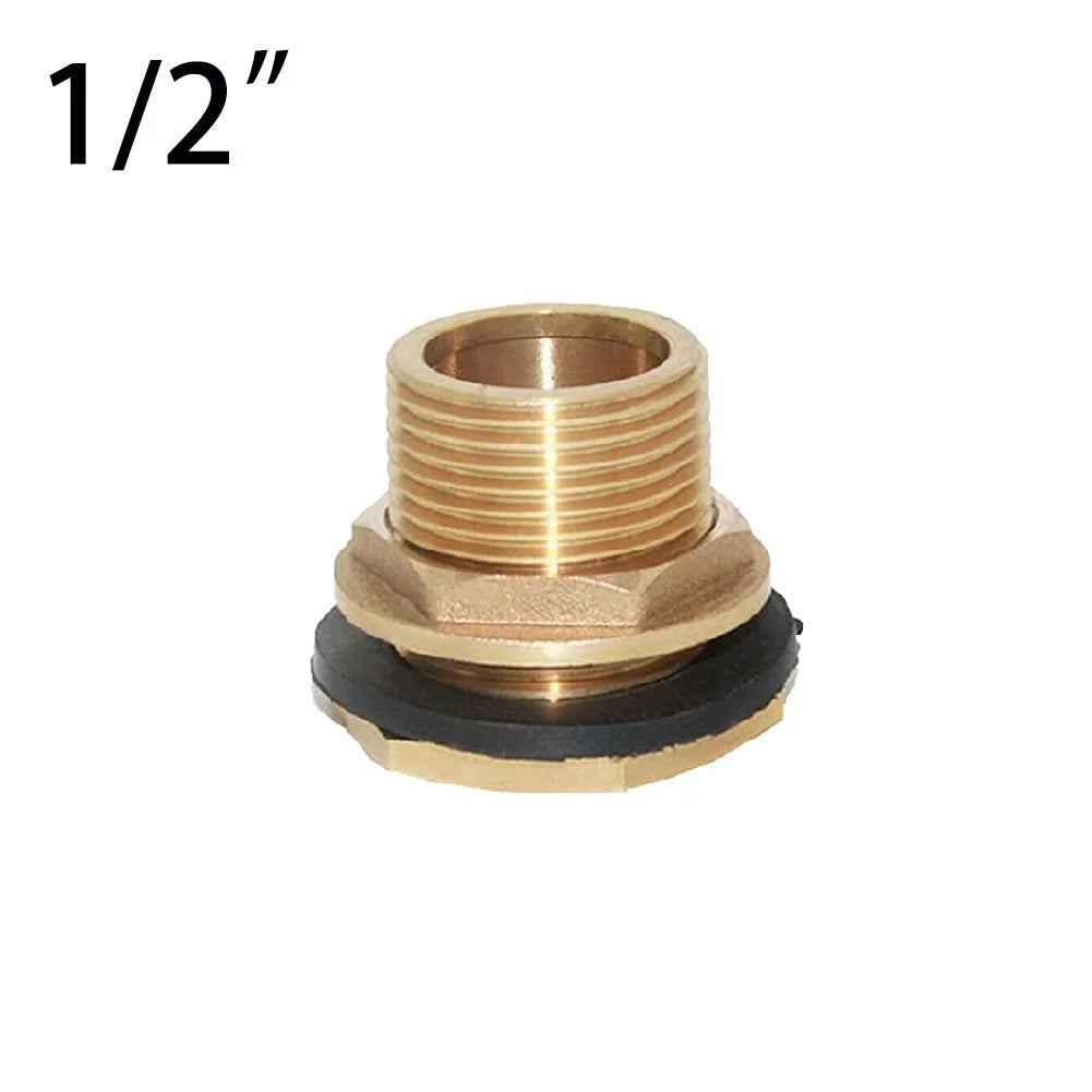 Brass Bib Tap Click-Lock Fitting for Water Tanks & Rain Butts