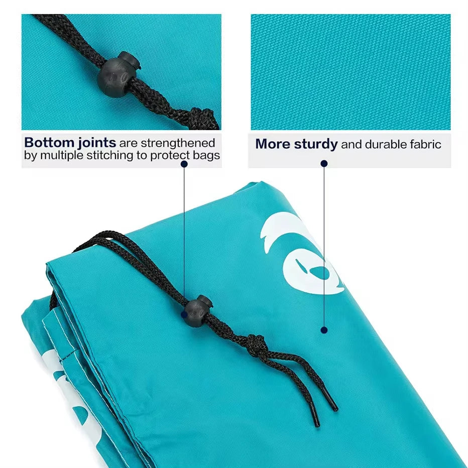 Large Nylon Drawstring Laundry Bag – Machine Washable 24×36"