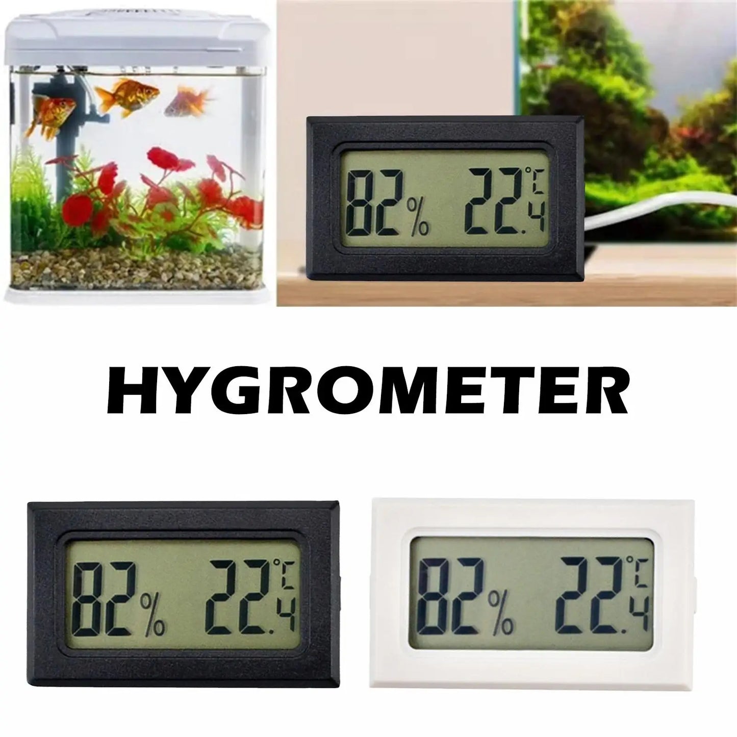 Mini Wireless Digital Thermometer Hygrometer Indoor And Outdoor Thermometer FY-11 Left And Right Screen Temperature Sensor Peaceful Pleasures Health and Wellness