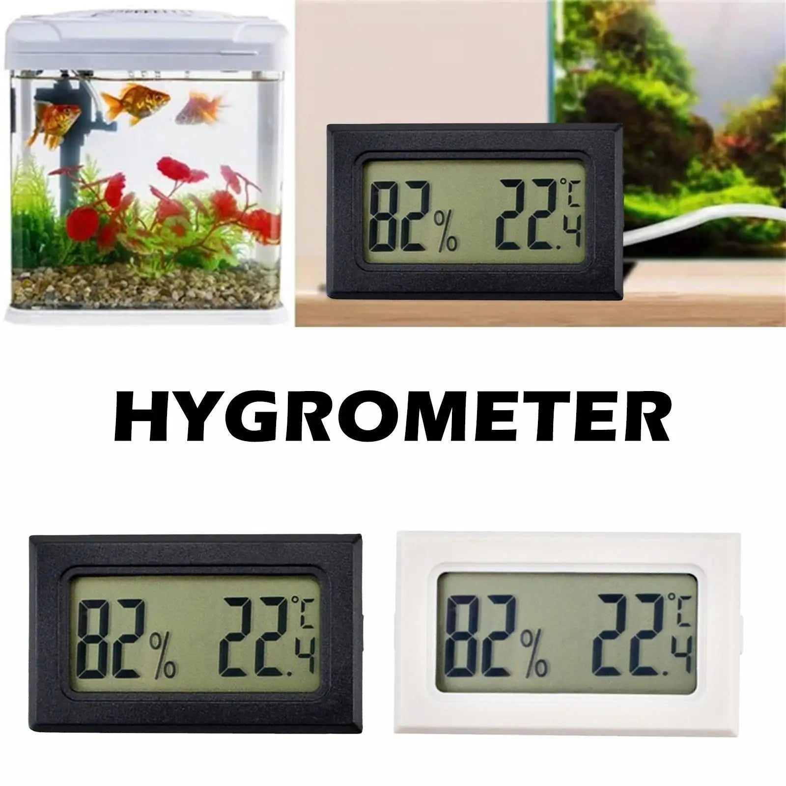 Mini Wireless Digital Thermometer Hygrometer Indoor And Outdoor Thermometer FY-11 Left And Right Screen Temperature Sensor Peaceful Pleasures Health and Wellness