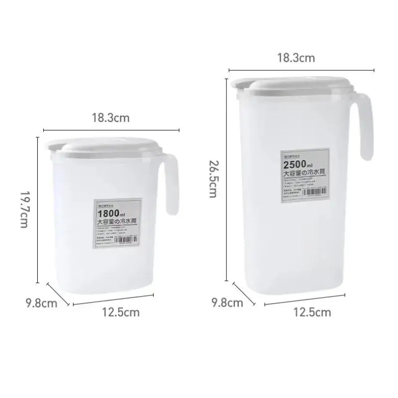 BPA-Free Large Water Pitcher | Leakproof, 1.8L & 2.5L