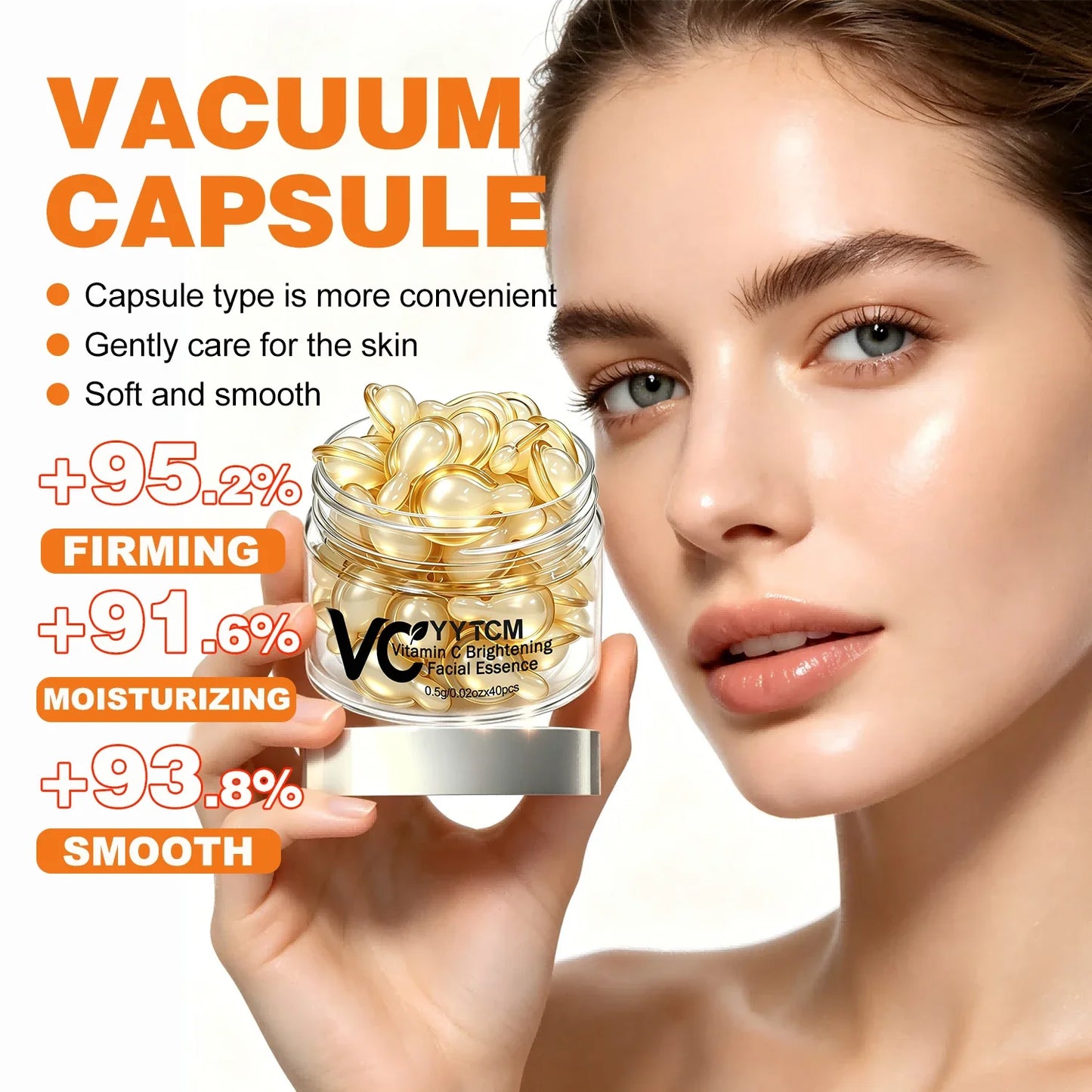 Vitamin C Face Serum Capsules – Retinol, Hyaluronic Acid & Vit E