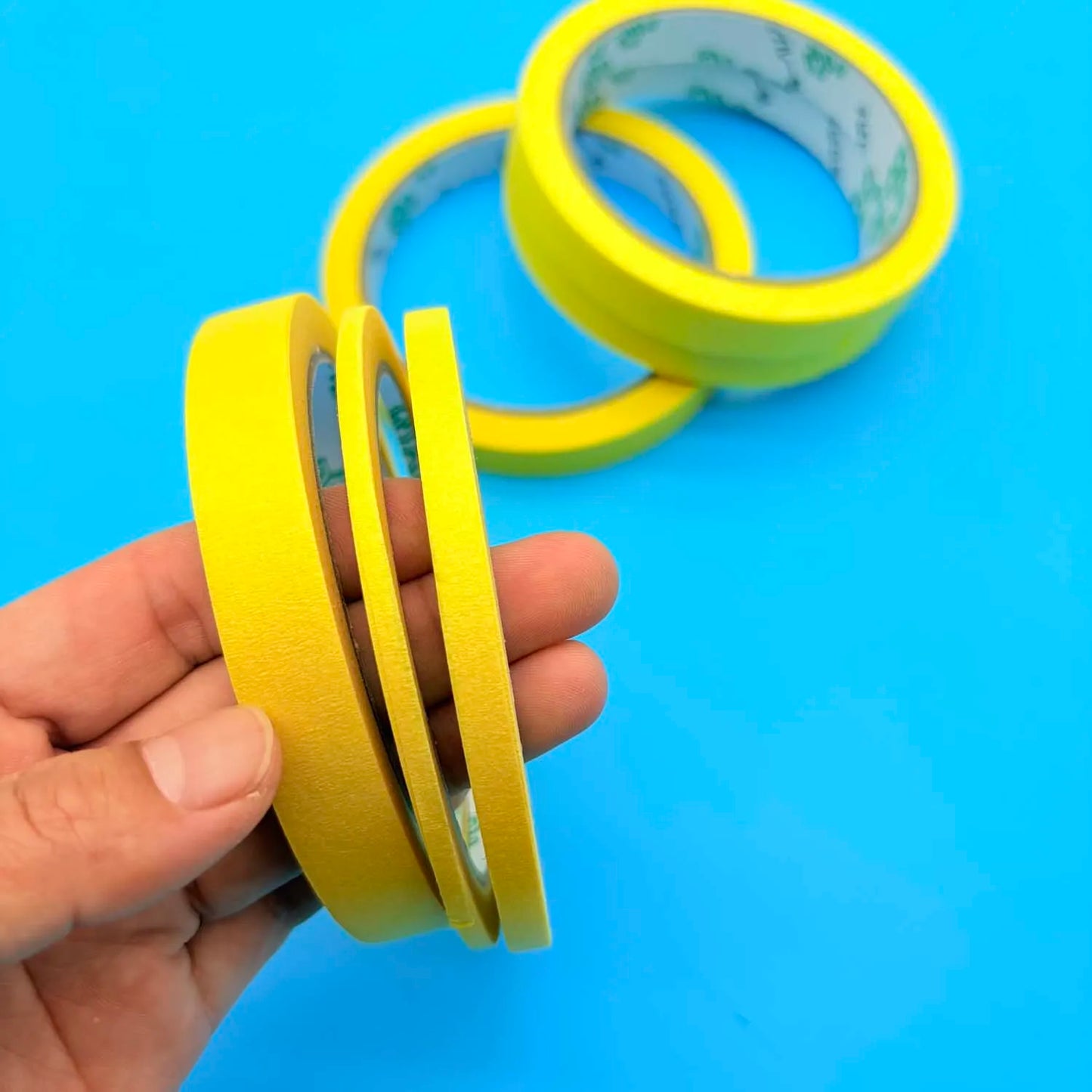 Yellow Masking Tape 3 Rolls – DIY, Nail Art & Spray Painting