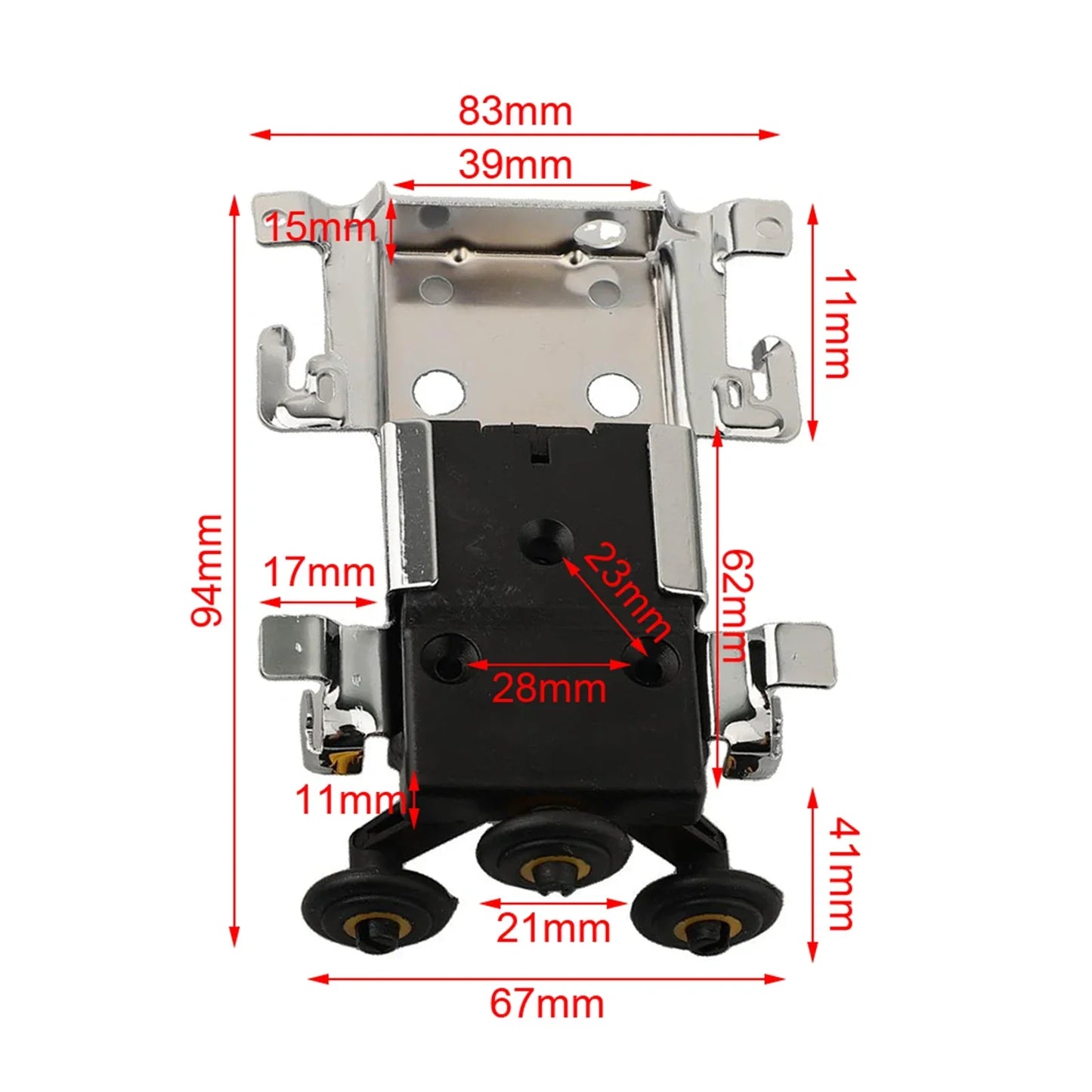 Sliding Door Roller Pulley | Side-Mounted Wardrobe Cabinet Wheel