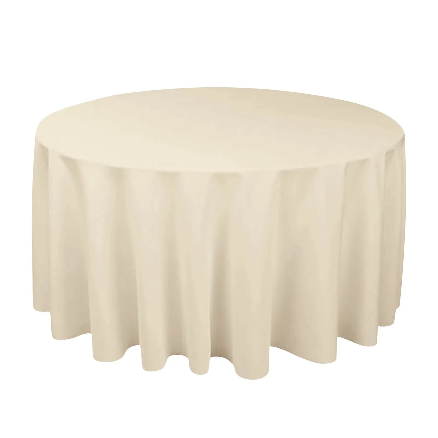 Round Satin Tablecloth – Water-Resistant Wedding & Banquet Cover