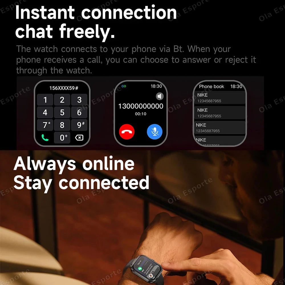 Ola Esporte Smart Watch – Bluetooth Calls, Health Monitor & GPS