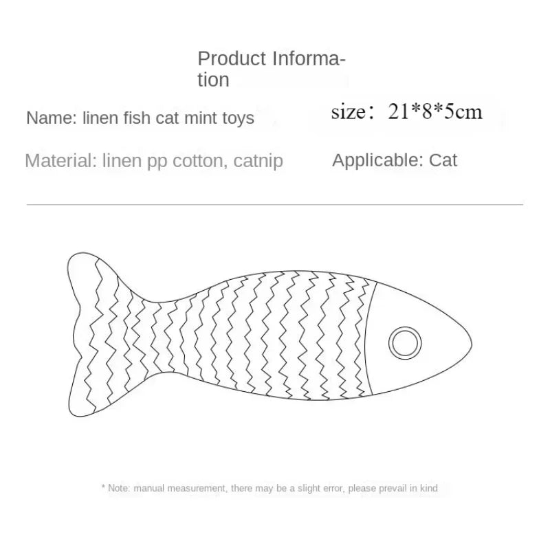 Catnip Fish Kick Toy for Cats – Chewing & Teething Plush Catnip Cat Toy Peaceful Pleasures Health and Wellness