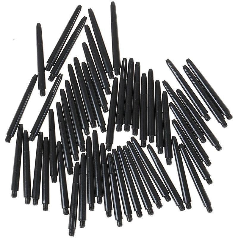 2BA Nylon Dart Shafts 50pcs 48mm with Protection Rings Value Pack