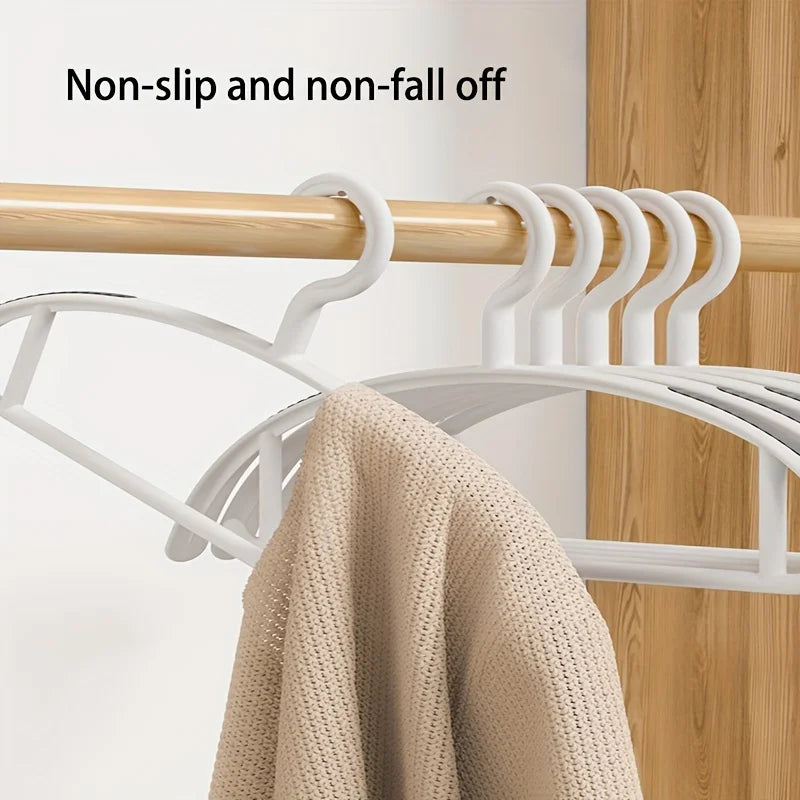 10-Pack Non-Slip Heavy Duty Wide Plastic Hangers for Closet Closet Clothes Hangers Peaceful Pleasures Health and Wellness