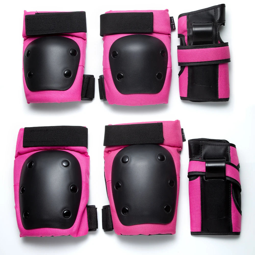 WEFITON【6-Pack】Knee Elbow Wrist Pads Set for Skateboarding Rollerblading - Adults & Kids Protective Gear with Breathable Mesh Peaceful Pleasures Health and Wellness Rose-6PCS M