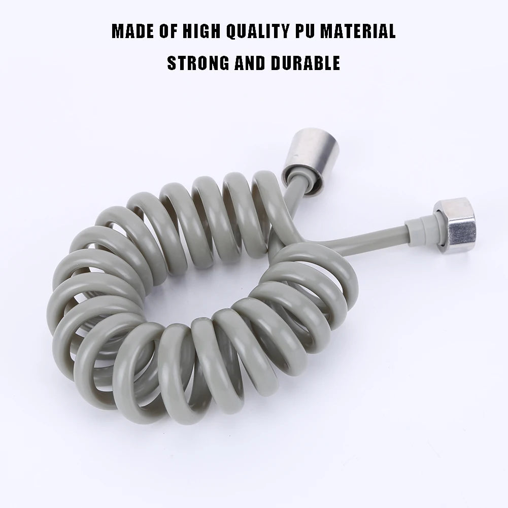 2/3/5 Meters Telephone Line Shower Hose Flexible Water Plumbing Hose Plastic Anti-wrap for Bathroom Water Toilet Bidet Sprayer Peaceful Pleasures Health and Wellness