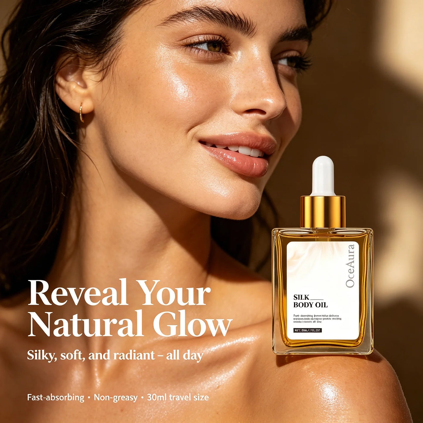 OceAura Silk Body Oil – Hydrating Dry Oil for Smooth Skin