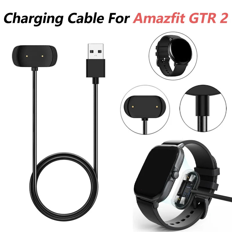 Magnetic Charger for Amazfit Smartwatches - Charging Cable Compatible with Bip 3/3 Pro, Bip U Pro, GTS 2/2 Mini/2e/4 Mini, GTR 2 Peaceful Pleasures Health and Wellness