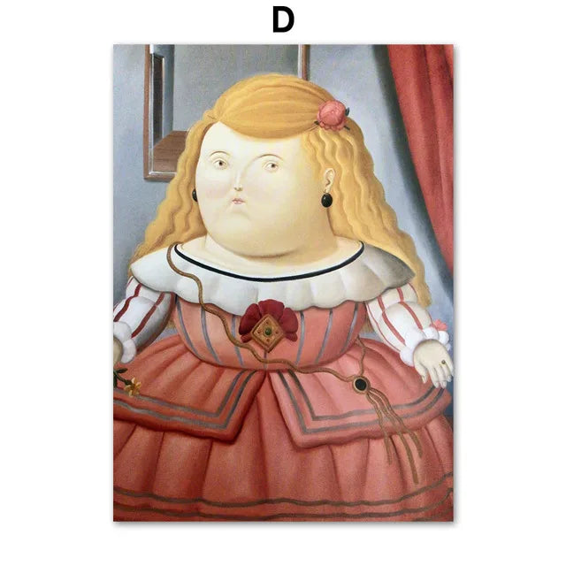 Fernando Botero Women Dancing Circus Canvas Wall Art Print