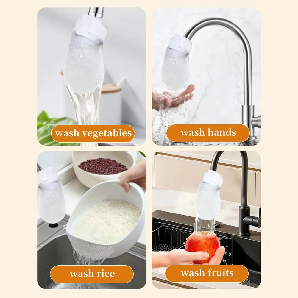 Disposable Faucet Water Filter Cotton Bag, Universal Tap Water Purifier for Removing Sediment Anti-Splash Kitchen Tools Peaceful Pleasures Health and Wellness