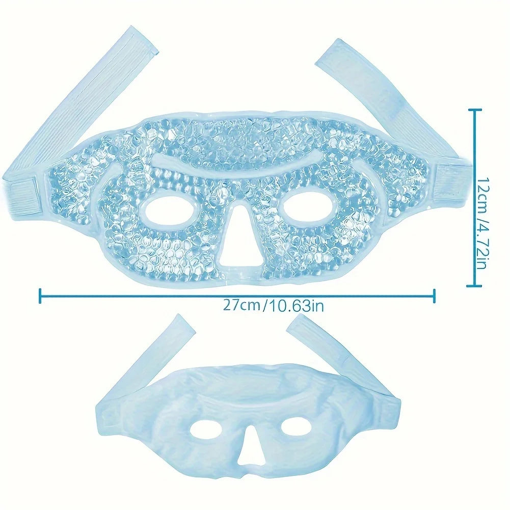 Hot and Cold Compress Half-Eye Mask in 3 Colors, Single Pack Peaceful Pleasures Health and Wellness