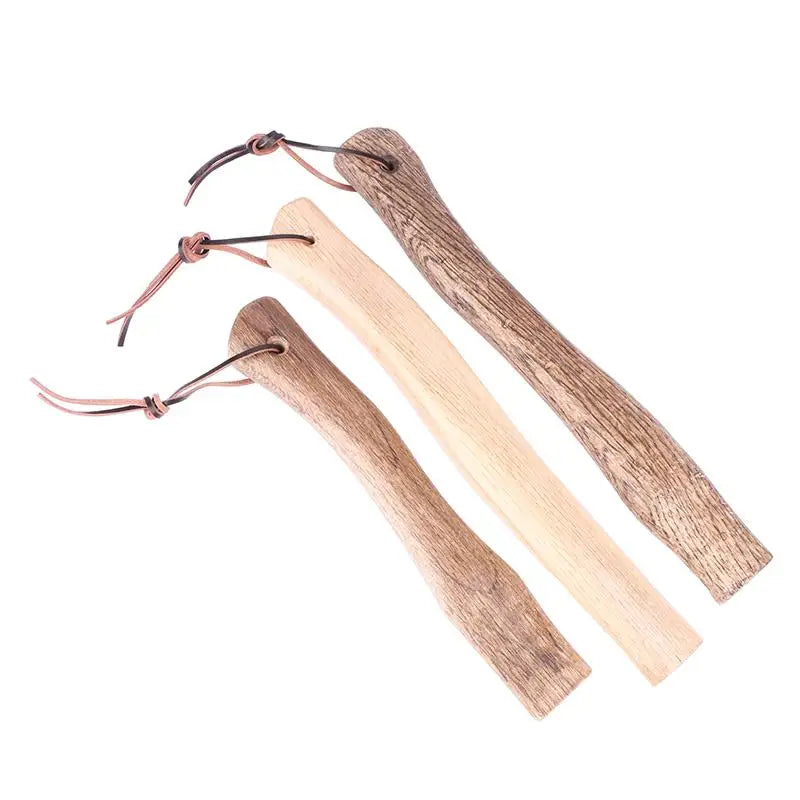 Short Axe Handle 32cm Solid Wood Handmade Replacement for Garden Tools Heavy Duty Handle for Chopping and Logging Peaceful Pleasures Health and Wellness