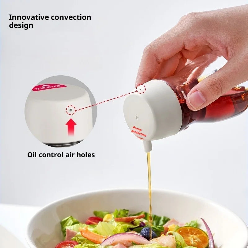 Hot 110/190ml Japanese Style Glass Oil Bottle Desktop Seasoning Bottle Kitchen Household Glass Soy Sauce Seasoning Can Oil Pot Peaceful Pleasures Health and Wellness